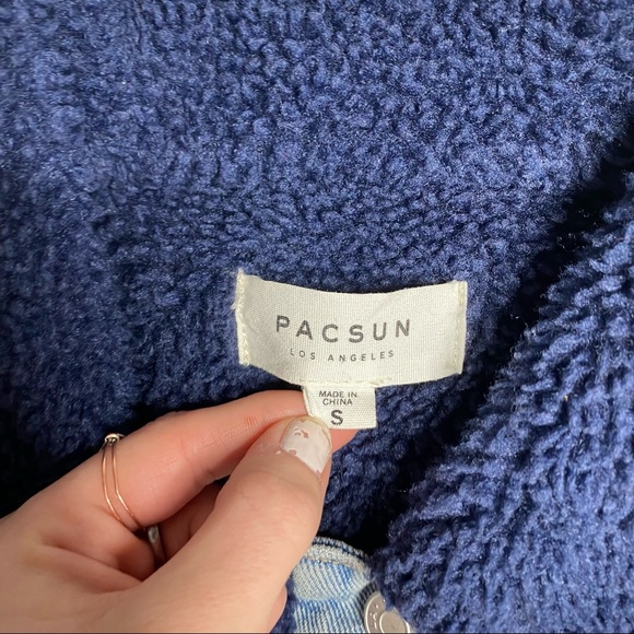 Pacsun Sherpa Lined Denim Jacket - Picture 2 of 6